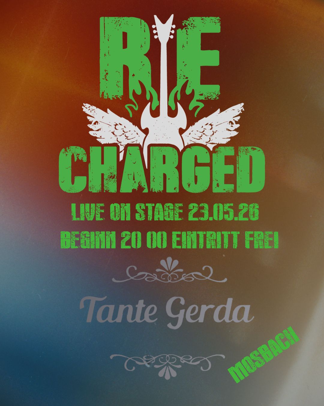 Recharged Gig bei Tante Gerda